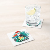 Mele Kalikimaka Tropisch Oerwoud Vogels Kartonnen Onderzetters (Insitu)