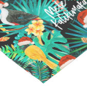 Mele Kalikimaka Tropisch Oerwoud Vogels Korte Tafelloper (Hoek)