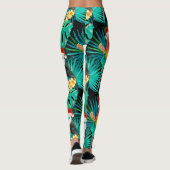 Mele Kalikimaka Tropisch Oerwoud Vogels Leggings (Achterkant)