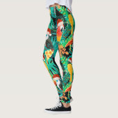Mele Kalikimaka Tropisch Oerwoud Vogels Leggings (Links)