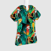 Mele Kalikimaka Tropisch Oerwoud Vogels Ornament (voorkant)