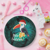 Mele Kalikimaka Tropisch Oerwoud Vogels Papieren Bordje (Feest)