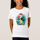 Mele Kalikimaka Tropisch Oerwoud Vogels T-shirt (Voorkant)