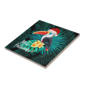 Mele Kalikimaka Tropisch Oerwoud Vogels Tegeltje (Zijkant)