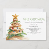 Mele Kalikimaka Tropisch Strand Kerstfeest Kaart (Voorkant)