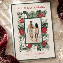 Mele Kalikimaka Tropische Bloem Foto