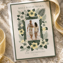 Mele Kalikimaka Tropische Bloem Foto