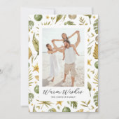 Mele Kalikimaka Tropische Foto Kerstmis Feestdagenkaart (Voorkant)