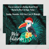 Mele Kalikimaka Tropische Jungle Vogels Kaart (Voorkant / Achterkant)