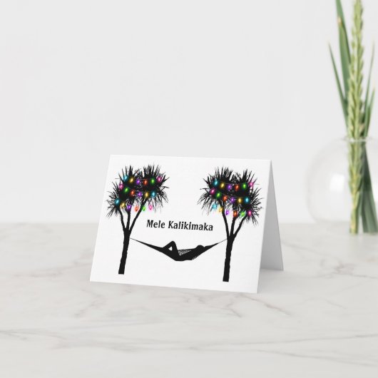 Mele Kalikimaka Tropische Kerst Feestdagen Kaart (Voorkant)