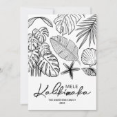 Mele Kalikimaka Tropische Kerst Feestdagenkaart (Voorkant)