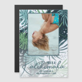 Mele Kalikimaka Tropische Magnetische Kaart (Voorkant / Achterkant)