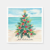 Mele Kalikimaka Tropische Palmboom Kerstmis