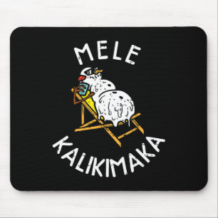 Mele Kalikimaka Tropische Sneeuwman Hawaiian Merry Muismat