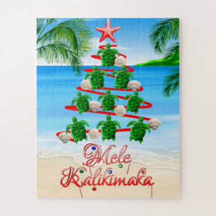 Mele Kalikimaka Turtles Legpuzzel