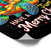 Mele Kalikimaka Turtley Have A Merry Christmas  Poster (Hoek)
