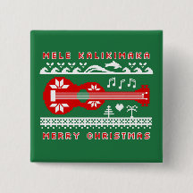 Mele Kalikimaka Ugly Sweater (rood op groen)