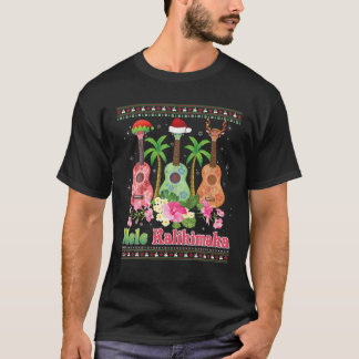 Mele Kalikimaka Ukulele Guitar Mery KerstSwea T-shirt