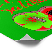 Mele Kalikimaka Ukulele Poster (Hoek)