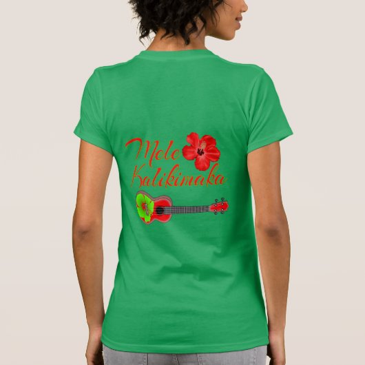 Mele Kalikimaka Ukulele T-shirt (Achterkant)