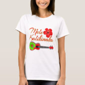 Mele Kalikimaka Ukulele T-shirt (Voorkant)