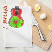 Mele Kalikimaka Ukulele Theedoek (Quarter Fold)