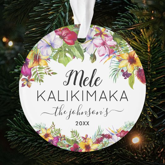 Mele Kalikimaka Vakantie Ornament