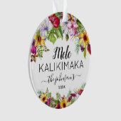 Mele Kalikimaka Vakantie Ornament (voorkant)