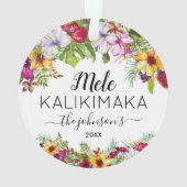Mele Kalikimaka Vakantie Ornament (achterkant)