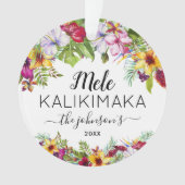 Mele Kalikimaka Vakantie Ornament (voorkant)