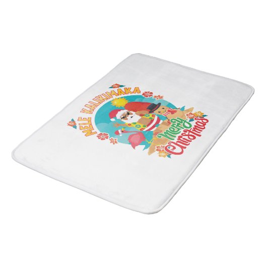 Mele Kalikimaka voor een heldere Hawaïaanse kerst Badmat (Gekanteld)