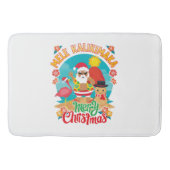 Mele Kalikimaka voor een heldere Hawaïaanse kerst Badmat (Voorkant)