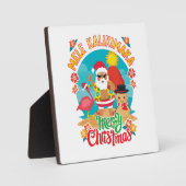 Mele Kalikimaka voor een heldere Hawaïaanse kerst Fotoplaat (Voorkant)