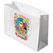 Mele Kalikimaka voor een heldere Hawaïaanse kerst Groot Cadeauzakje (Achterkant Gekanteld)