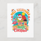 Mele Kalikimaka voor een heldere Hawaïaanse kerst Informatiekaartje (Achterkant)