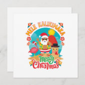 Mele Kalikimaka voor een heldere Hawaïaanse kerst Kaart (Voorkant / Achterkant)