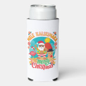 Mele Kalikimaka voor een heldere Hawaïaanse kerst Seltzer Blikjeskoeler (Seltzer Achterkant)