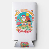 Mele Kalikimaka voor een heldere Hawaïaanse kerst Seltzer Blikjeskoeler (Achterkant)