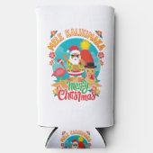 Mele Kalikimaka voor een heldere Hawaïaanse kerst Seltzer Blikjeskoeler (Voorkant)