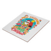 Mele Kalikimaka voor een heldere Hawaïaanse kerst Tegeltje (Zijkant)