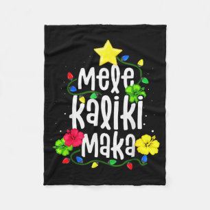 Mele Kalikimaka Voor Vrouwen Hawaïaans Hawaï Kerst Fleece Deken