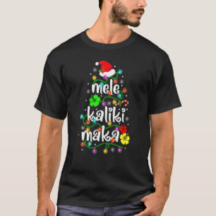 Mele Kalikimaka voor vrouwen Hawaiian Hawaii Chris T-shirt