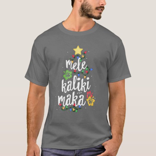 Mele Kalikimaka voor vrouwen Hawaiian Hawaii Chris T-shirt (Voorkant)