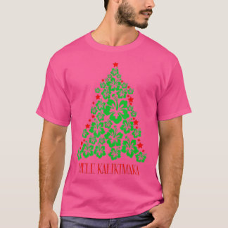 Mele Kalikimaka voor vrouwen Hawaiian Hawaii Chris T-shirt