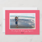 Mele Kalikimaka Vrolijk Kerstfeest Hibiscus Feestdagenkaart (Achterkant)