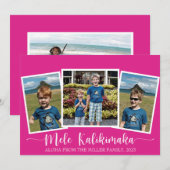 Mele Kalikimaka Vrolijk kerstfeest Kaart (Voorkant / Achterkant)