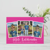 Mele Kalikimaka Vrolijk kerstfeest Kaart (Staand voorkant)