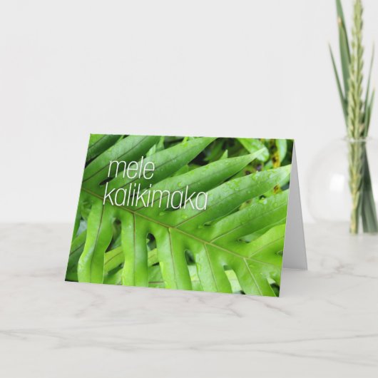 Mele Kalikimaka Vrolijk kerstfeest Kaart (Voorkant)