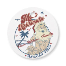 Mele Kalikimaka Vrolijk Kerstfeest Santa Hawaiian