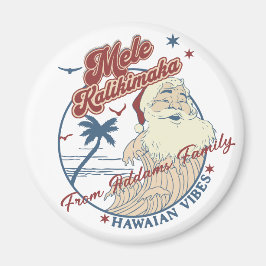 Mele Kalikimaka Vrolijk Kerstfeest Santa Hawaiian Magneet